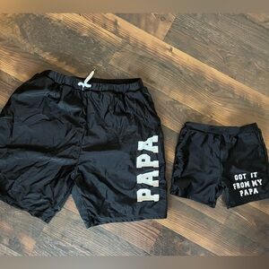 Dad and Son matching swimsuits - XXL and 4/5T